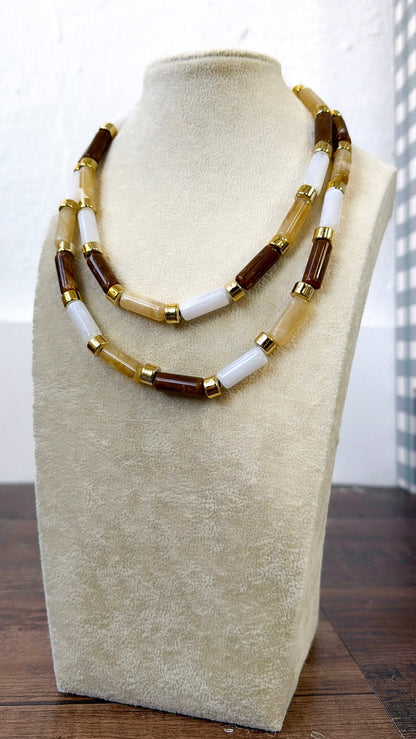 Caramel Candy Bar Chic Necklace