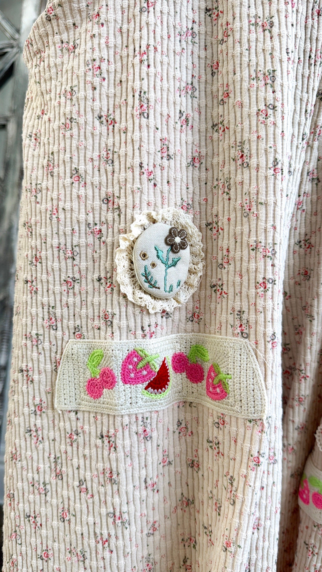 Blossom Field Overalls, Latte Multi