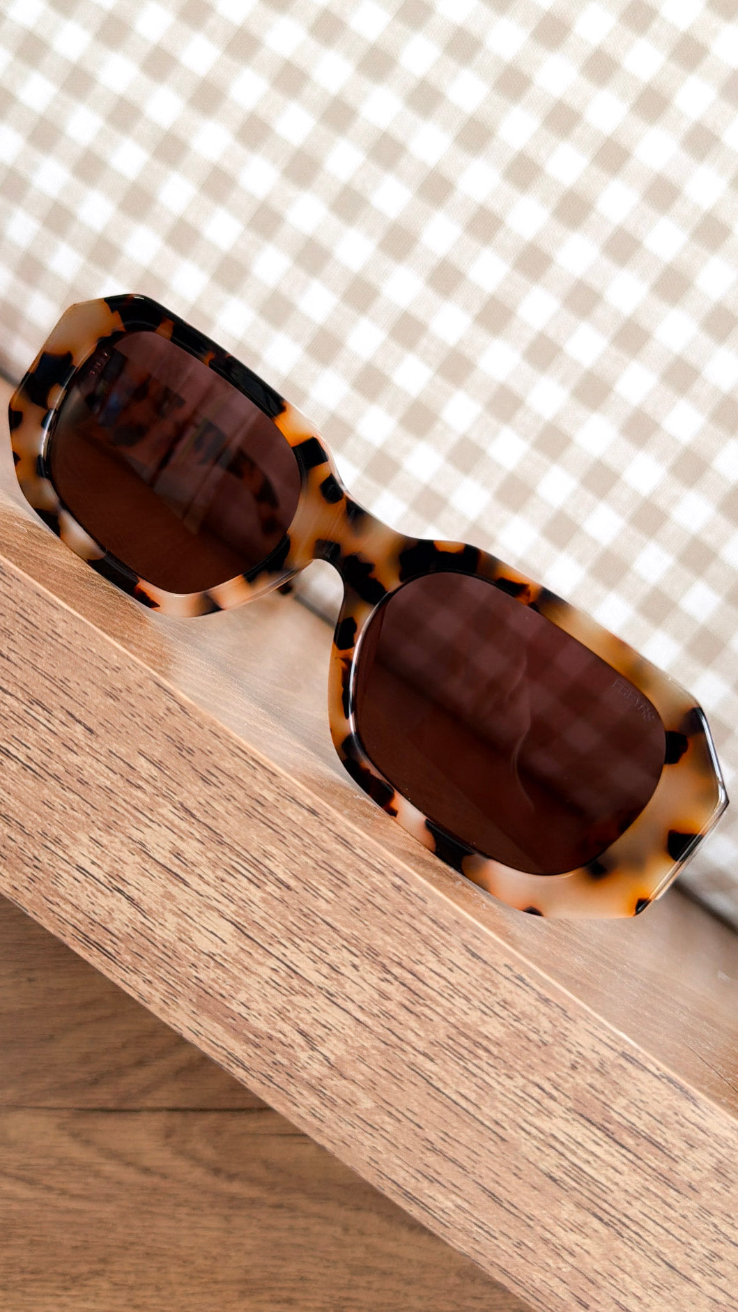 FREYRS: Onyx Acetate Womens Rectangular Sunglasses