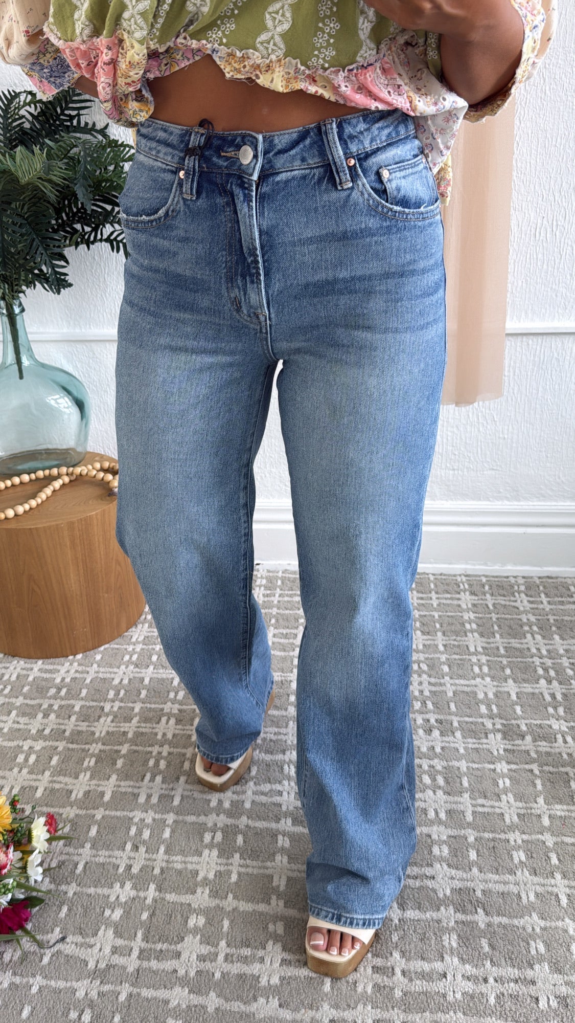 Nico High Rise Wide Leg Denim, Medium
