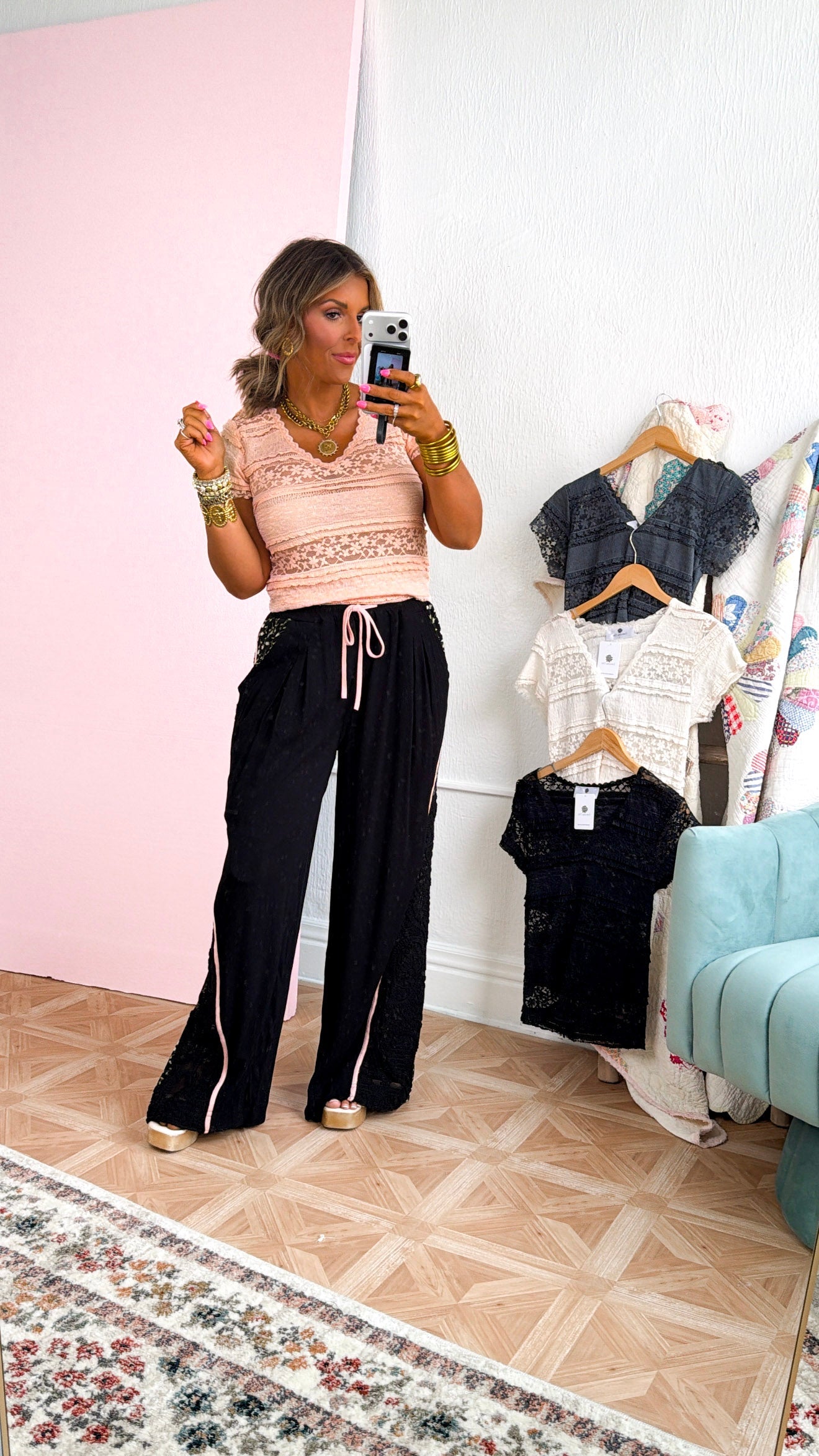 Evening Sol Relaxed Pant, Black