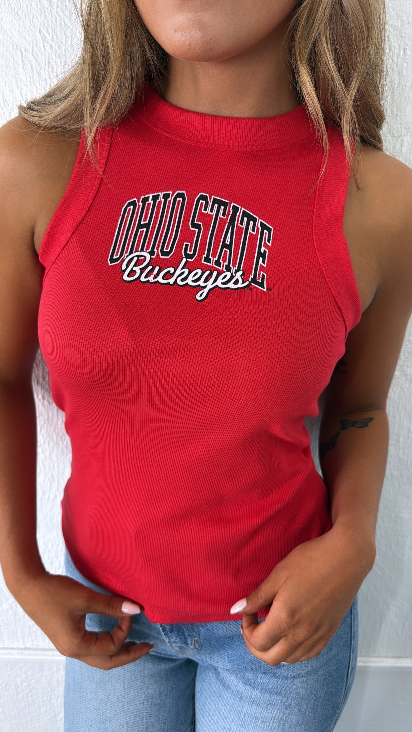 Buckeye Razor Back Tank, Red