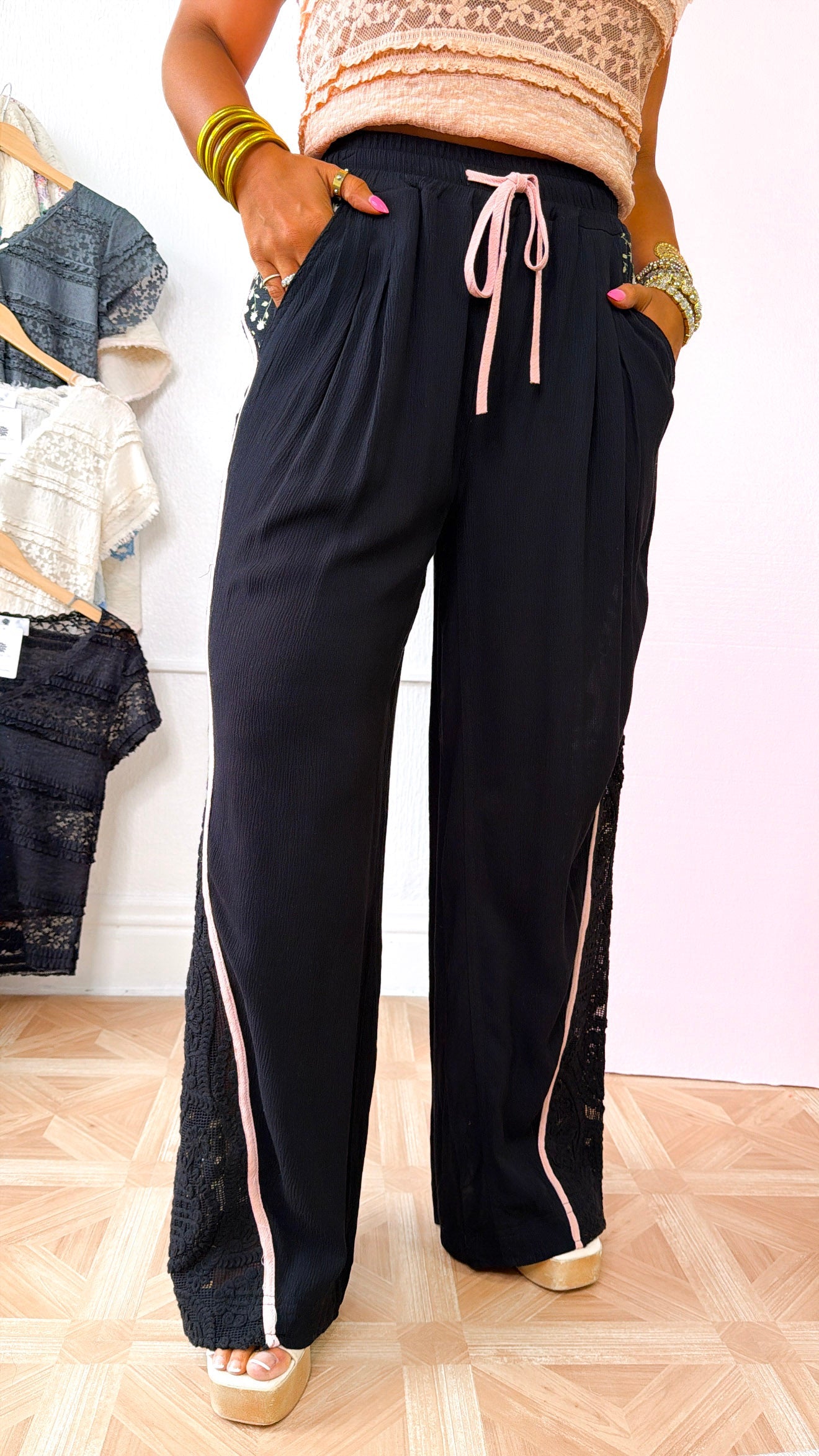 Evening Sol Relaxed Pant, Black