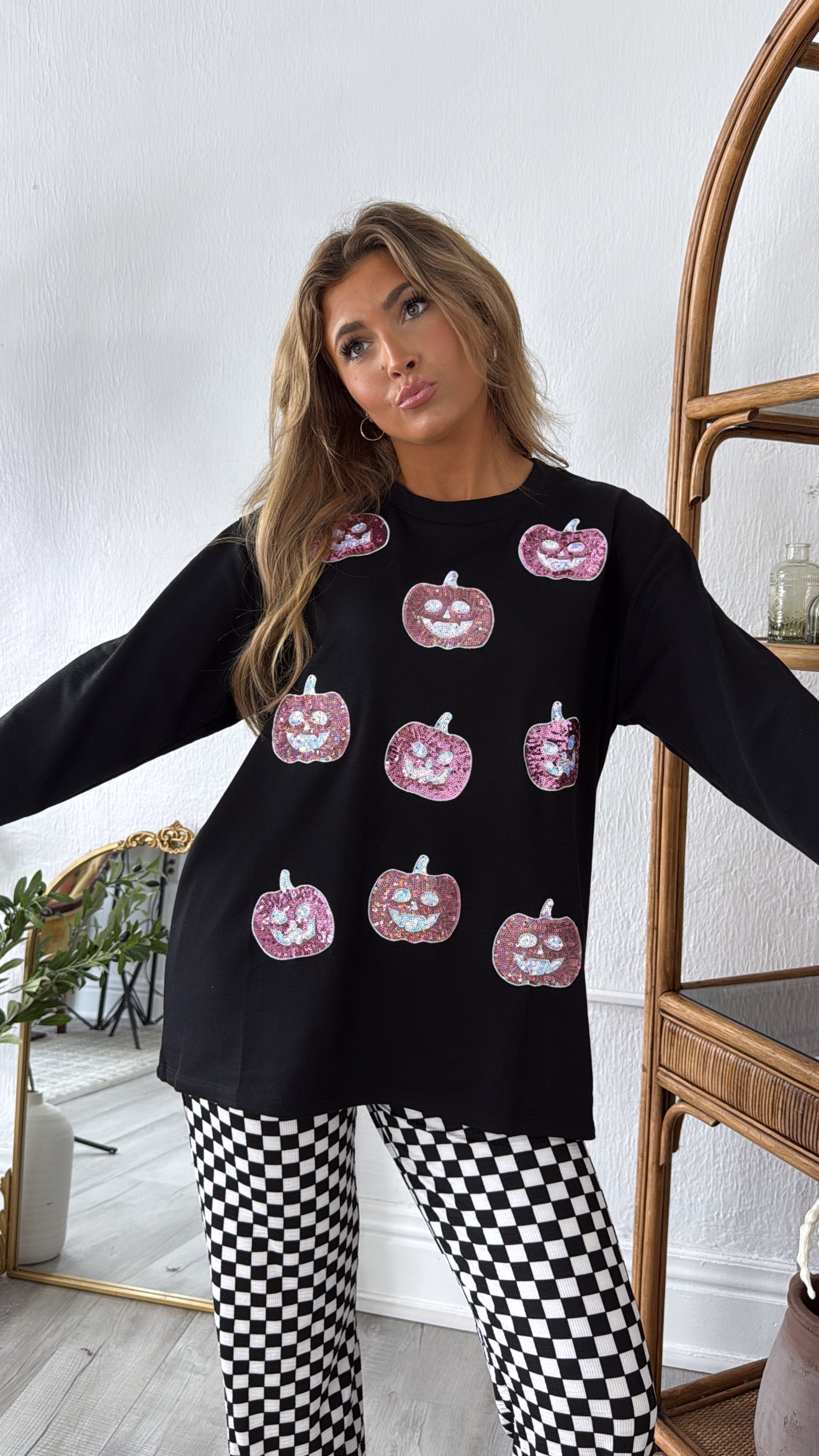 Jack O' Sparkle Top, Black