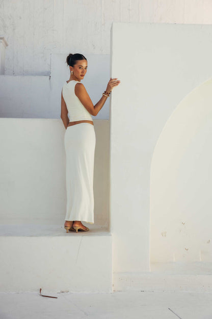 Solana Boat Neck Crop Top