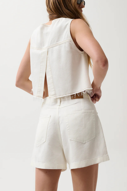 Kimora High Rise Short - Egret
