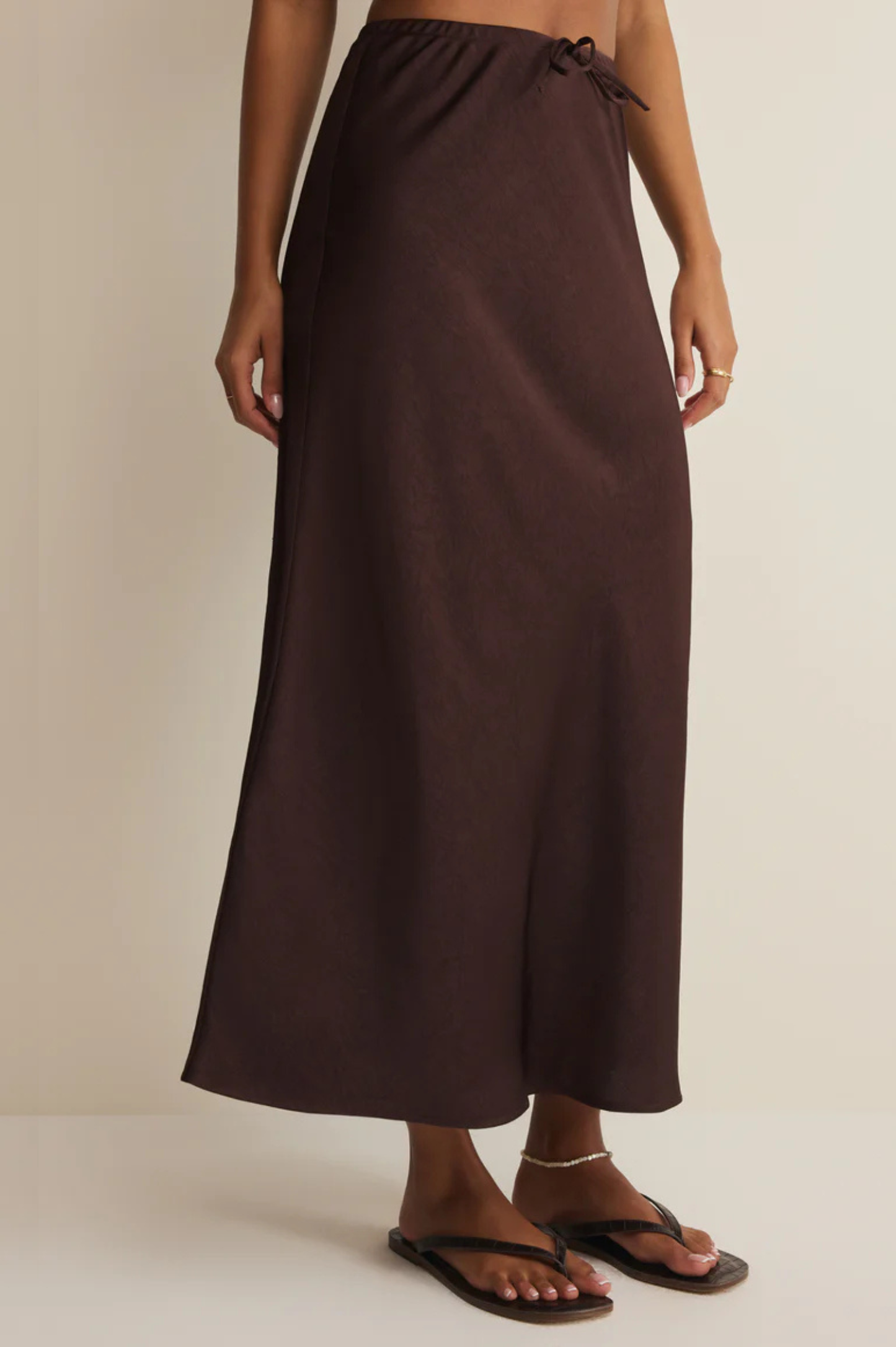 Viva Satin Midi Skirt