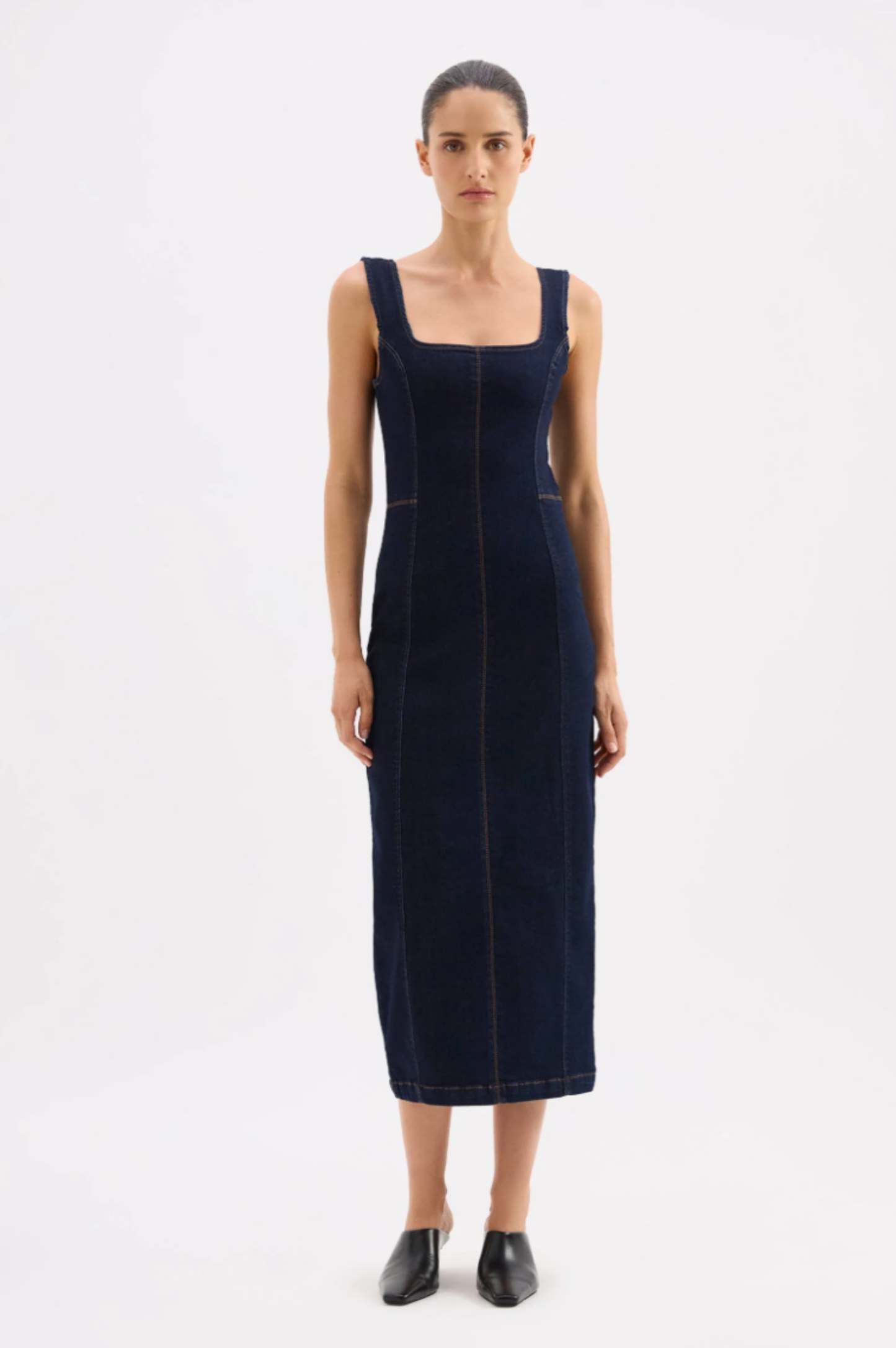 Vita Denim Maxi Dress
