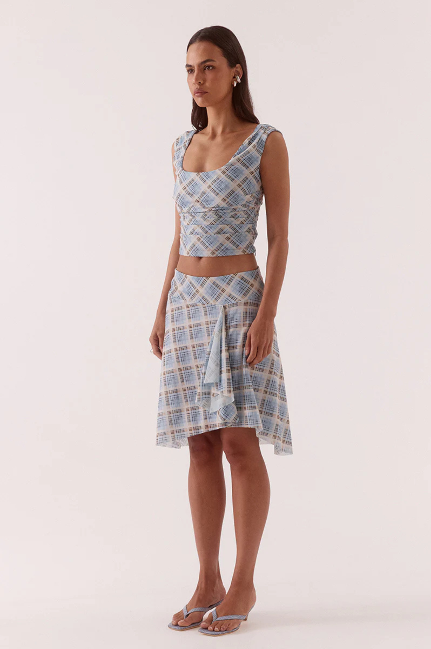 Novalyn Plaid Top