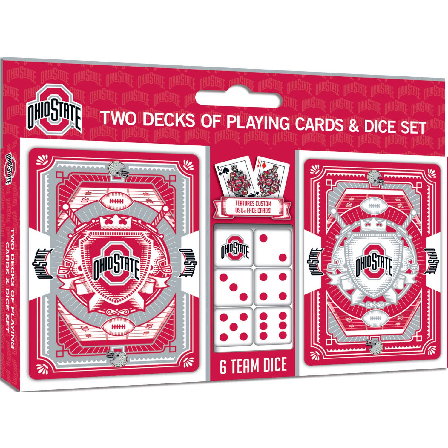 Ohio State Buckeyes - 2-Pack Playing Cards & Dice Set