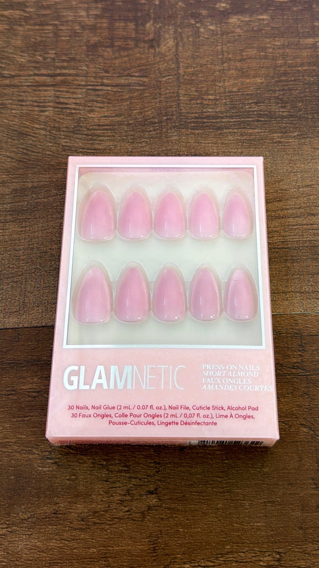Lovers Blush Press-On Nails | Short Almond | Velvet Pink