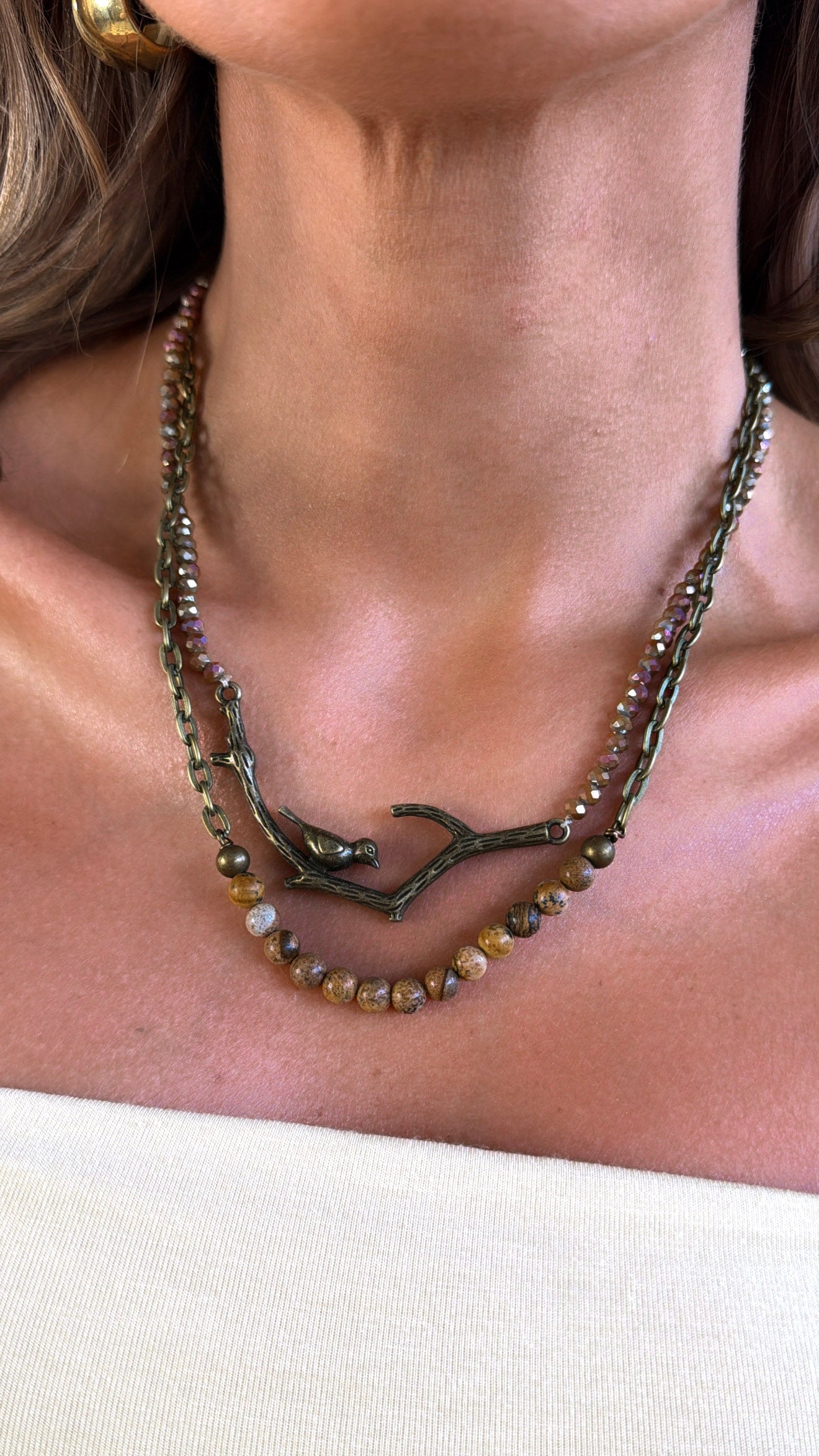 Braelyn Necklace, Jasper