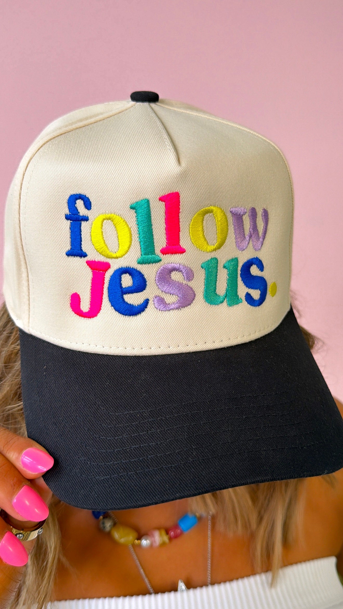 Follow Jesus Trucker Hat