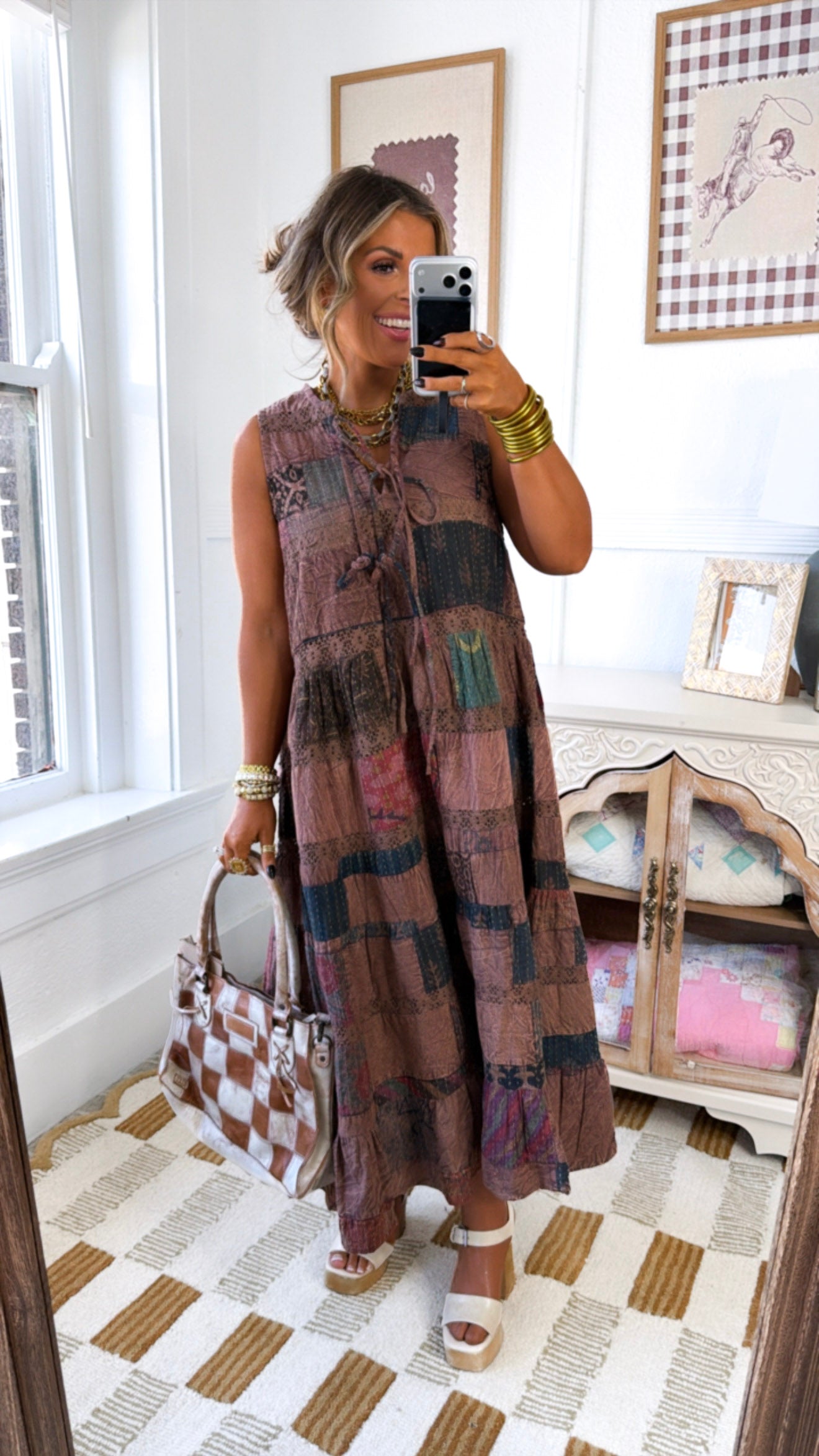 Moody Breeze Midi Dress, Mocha