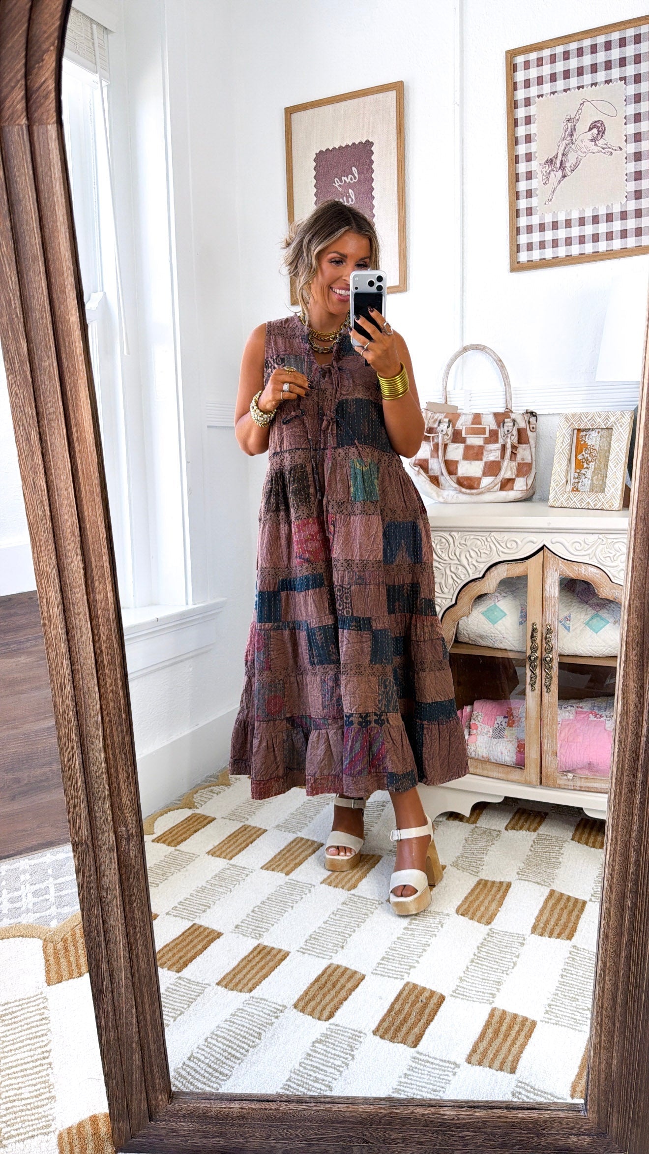 Moody Breeze Midi Dress, Mocha