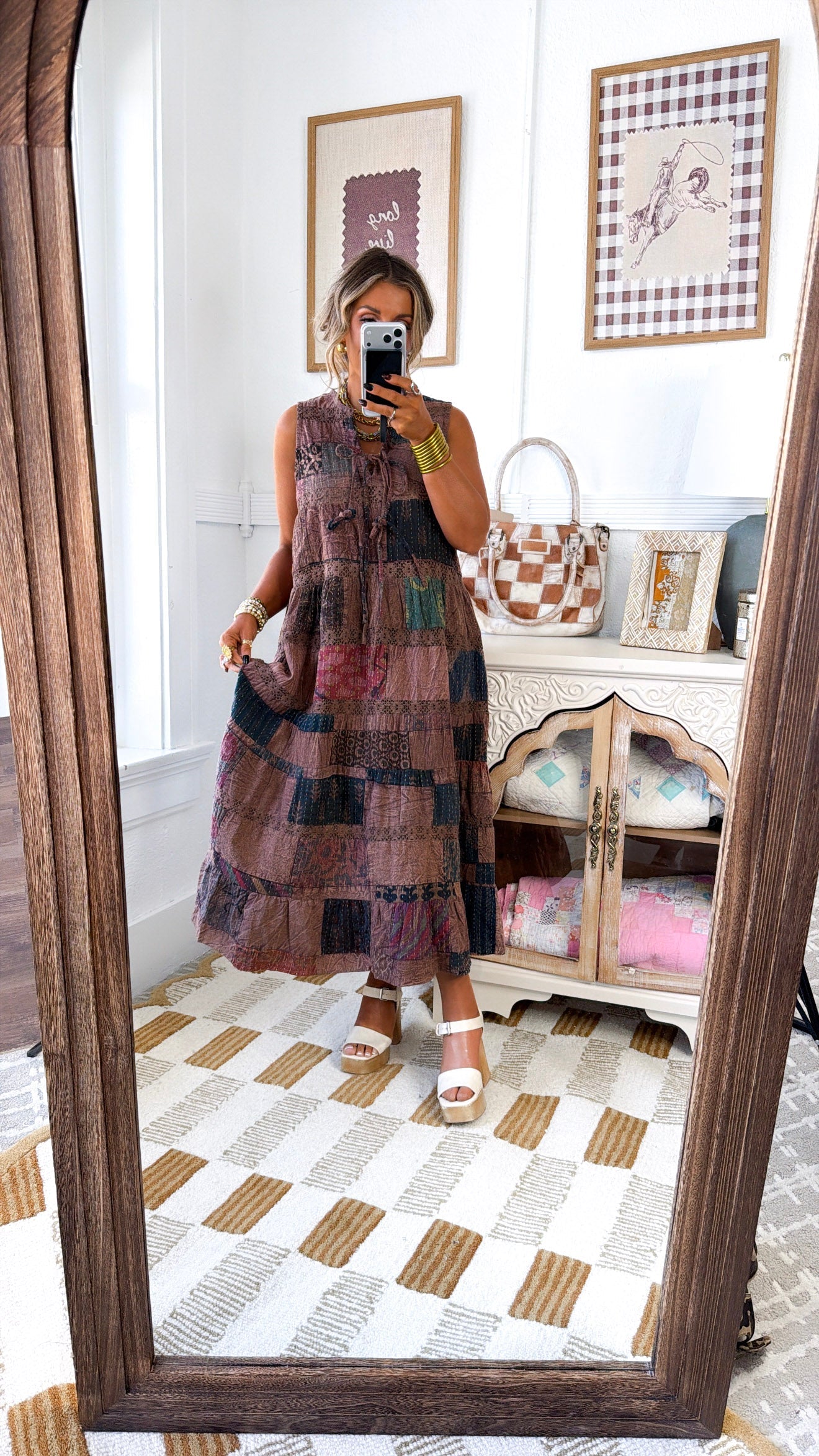 Moody Breeze Midi Dress, Mocha