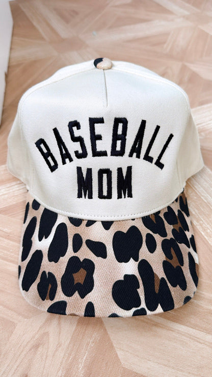 Leopard Baseball Mom Trucker Hat