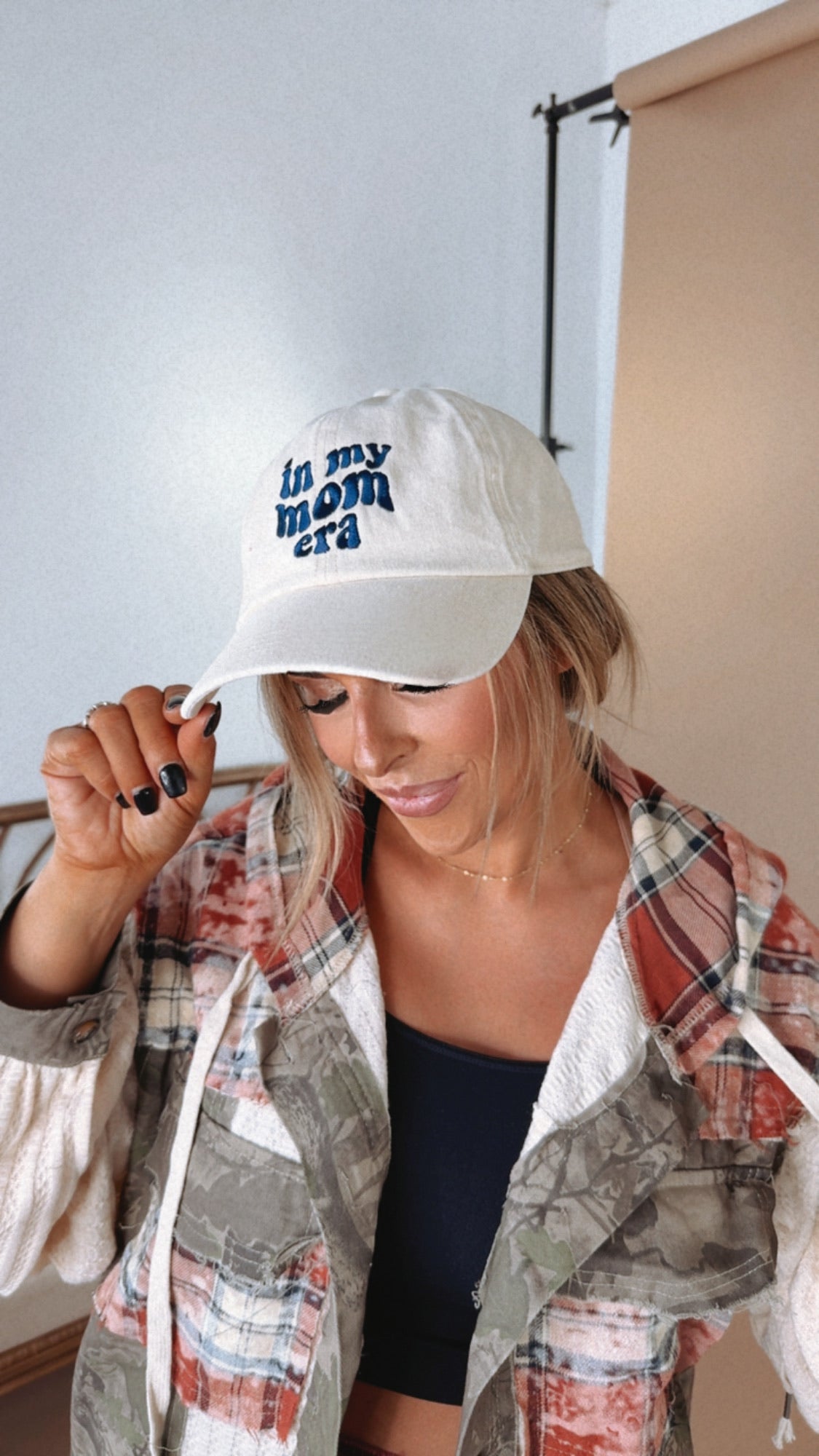 In My Mom Era Baseball Cap, Ivory