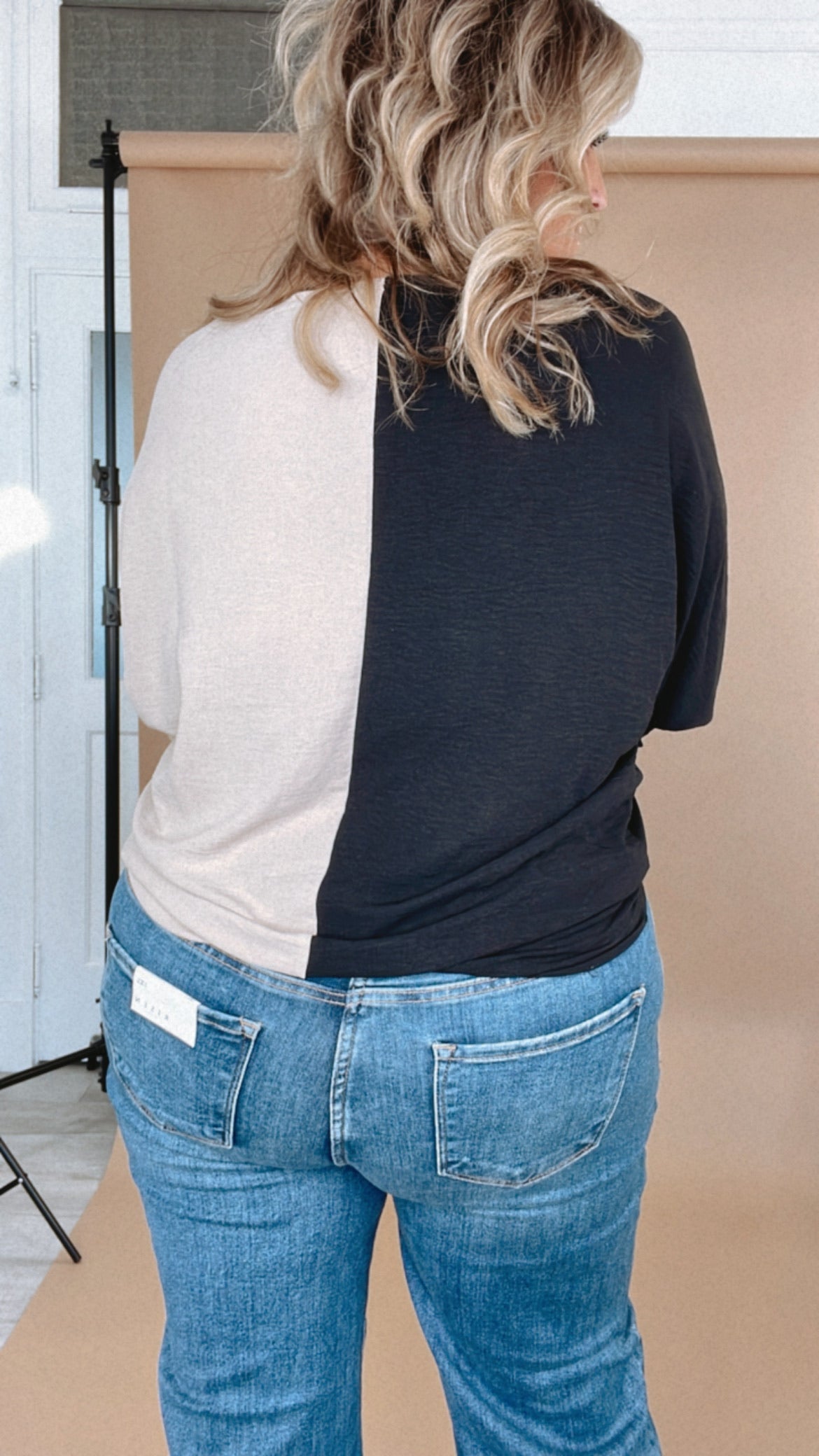 Next Level Blouse, Black/Cocoa