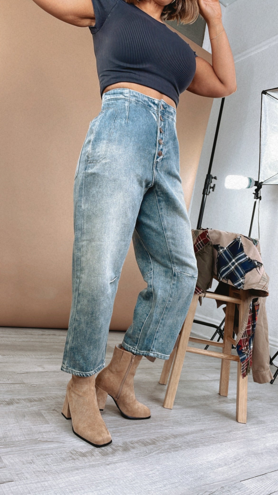 Barrel Denim Jeans