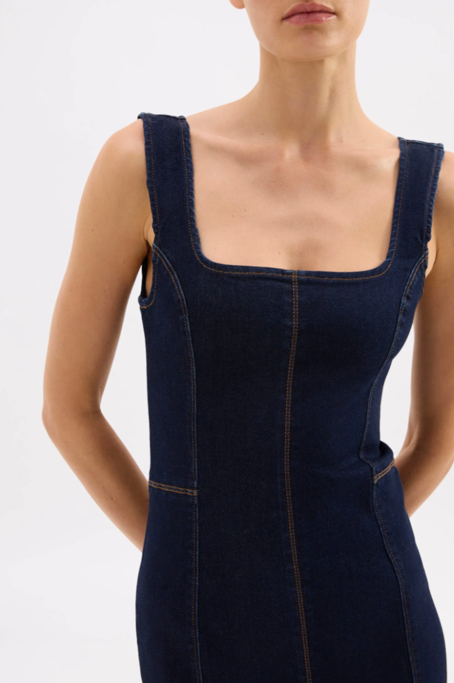 Vita Denim Maxi Dress