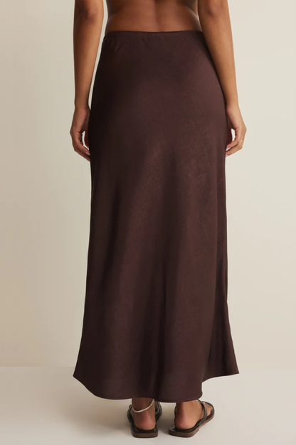 Viva Satin Midi Skirt