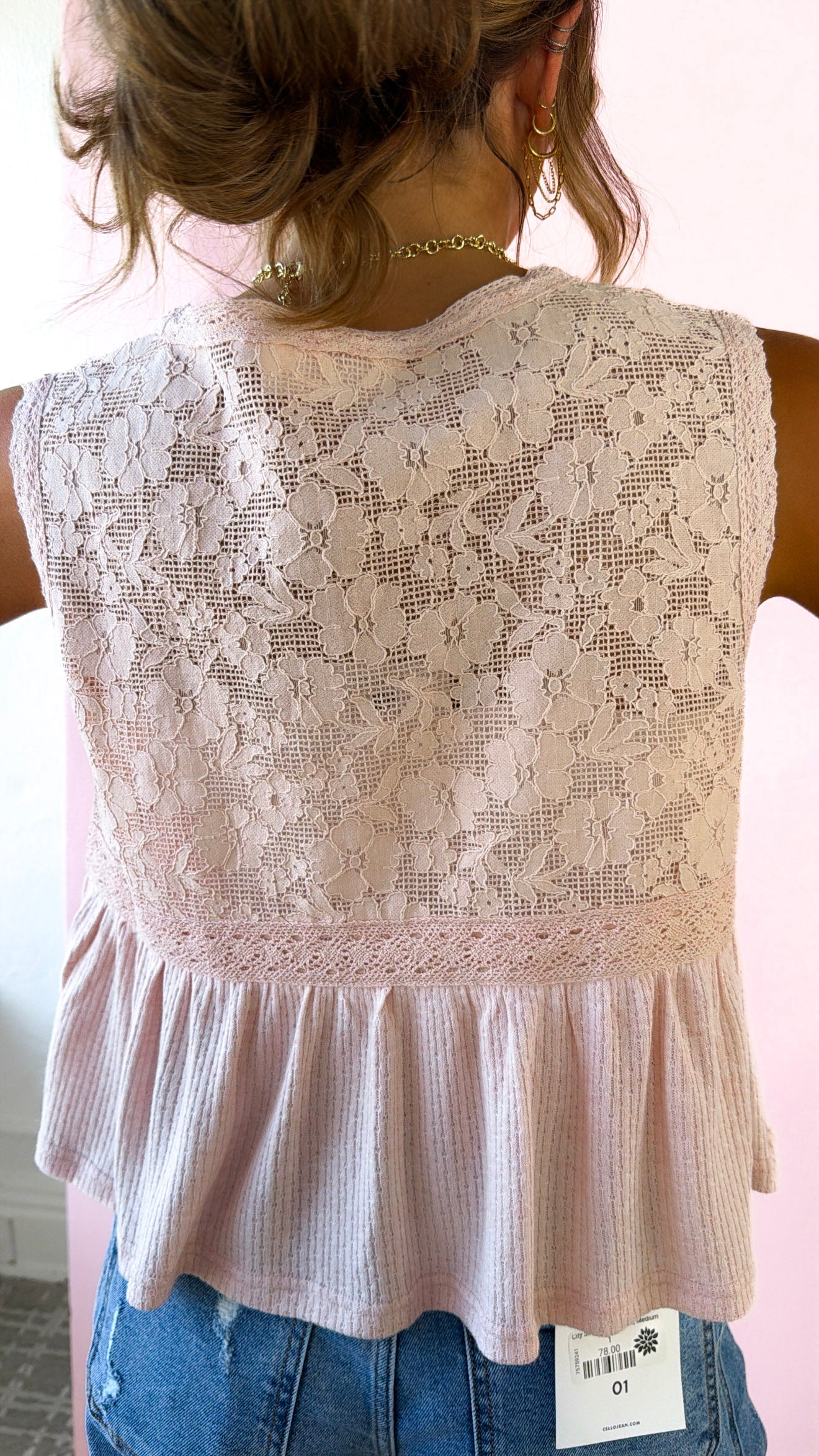 Breeze Bloom Tank Top, Blush