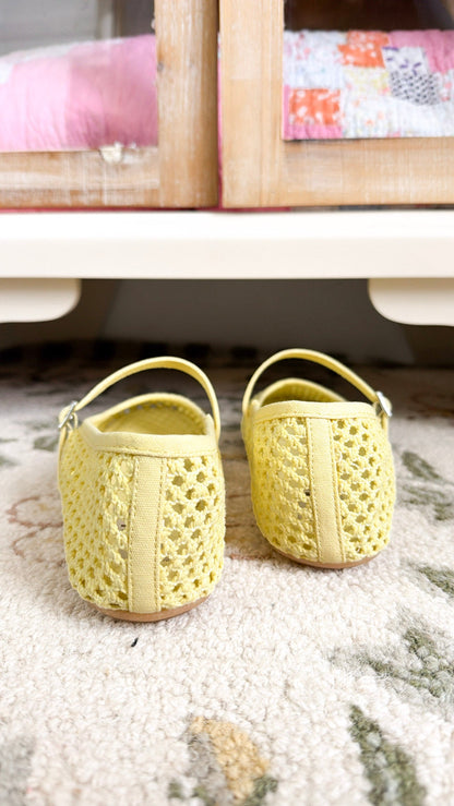 Dorothy Woven Ballet Flats, Yellow