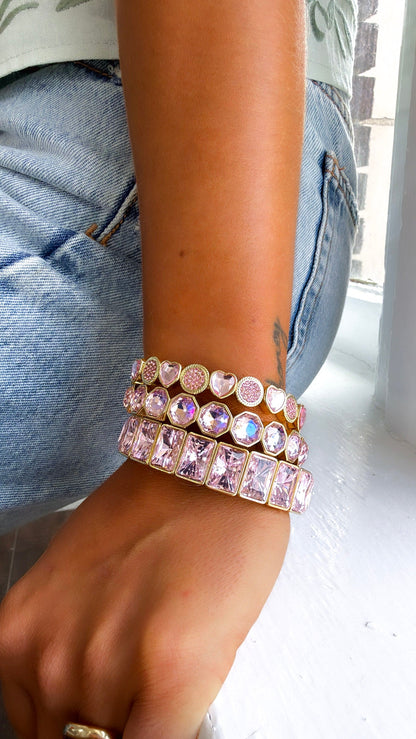 Pink in Love Bracelet Stack