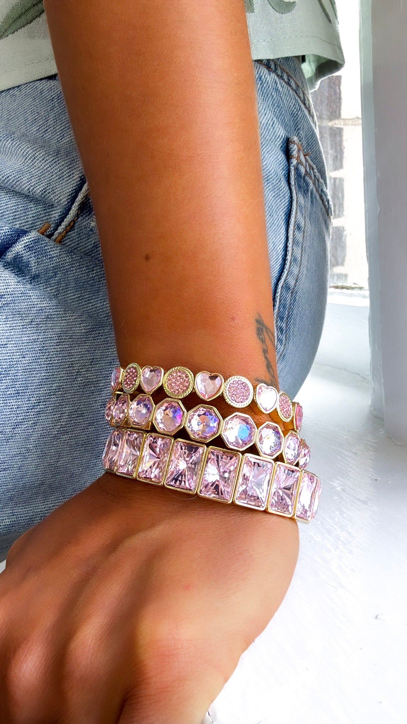 Pink in Love Bracelet Stack