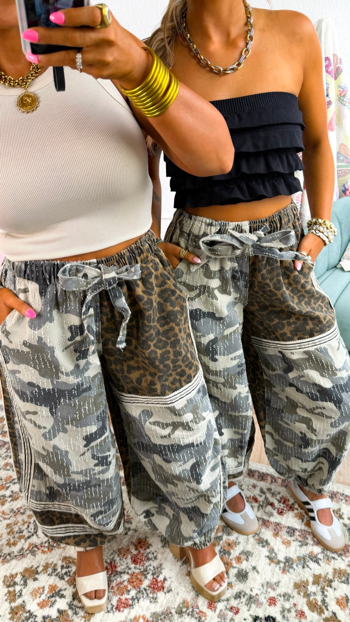 ECB Exclusive: Street Safari Joggers, Tan Camo