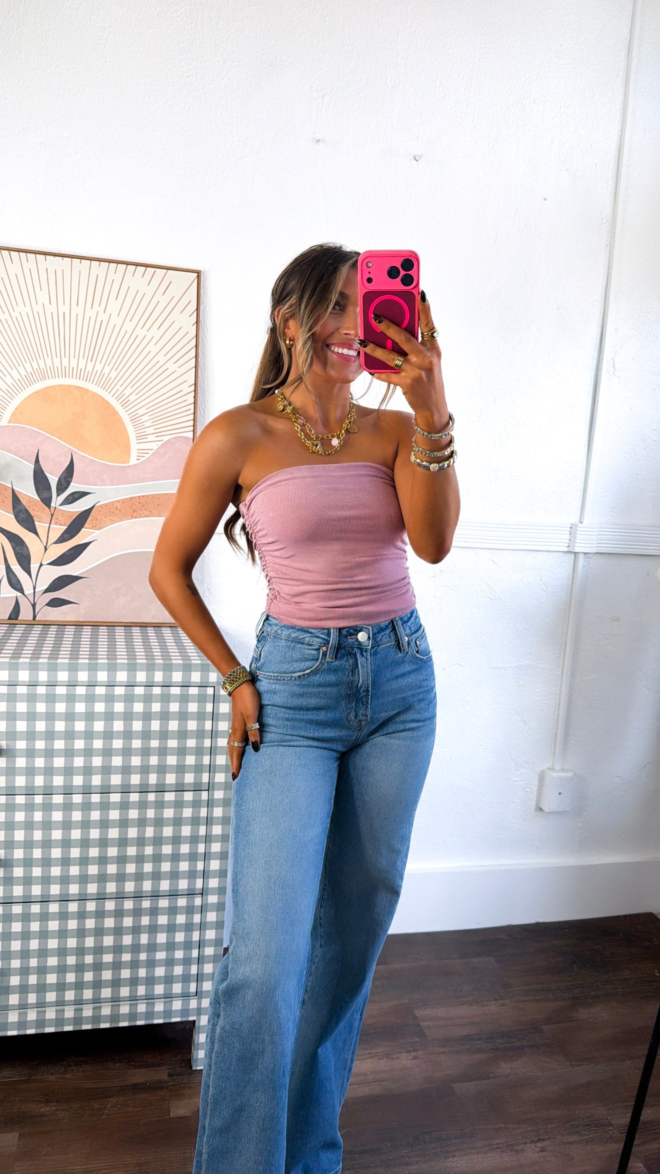Basic Cropped Tube Top, Dusty Mauve