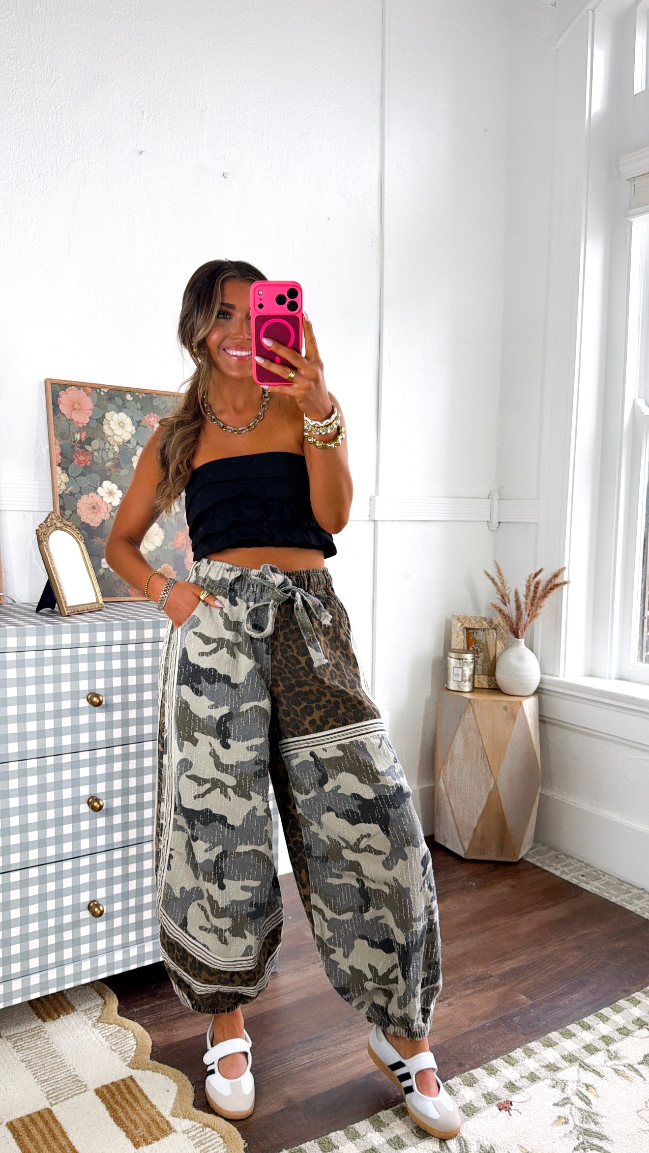 ECB Exclusive: Street Safari Joggers, Tan Camo