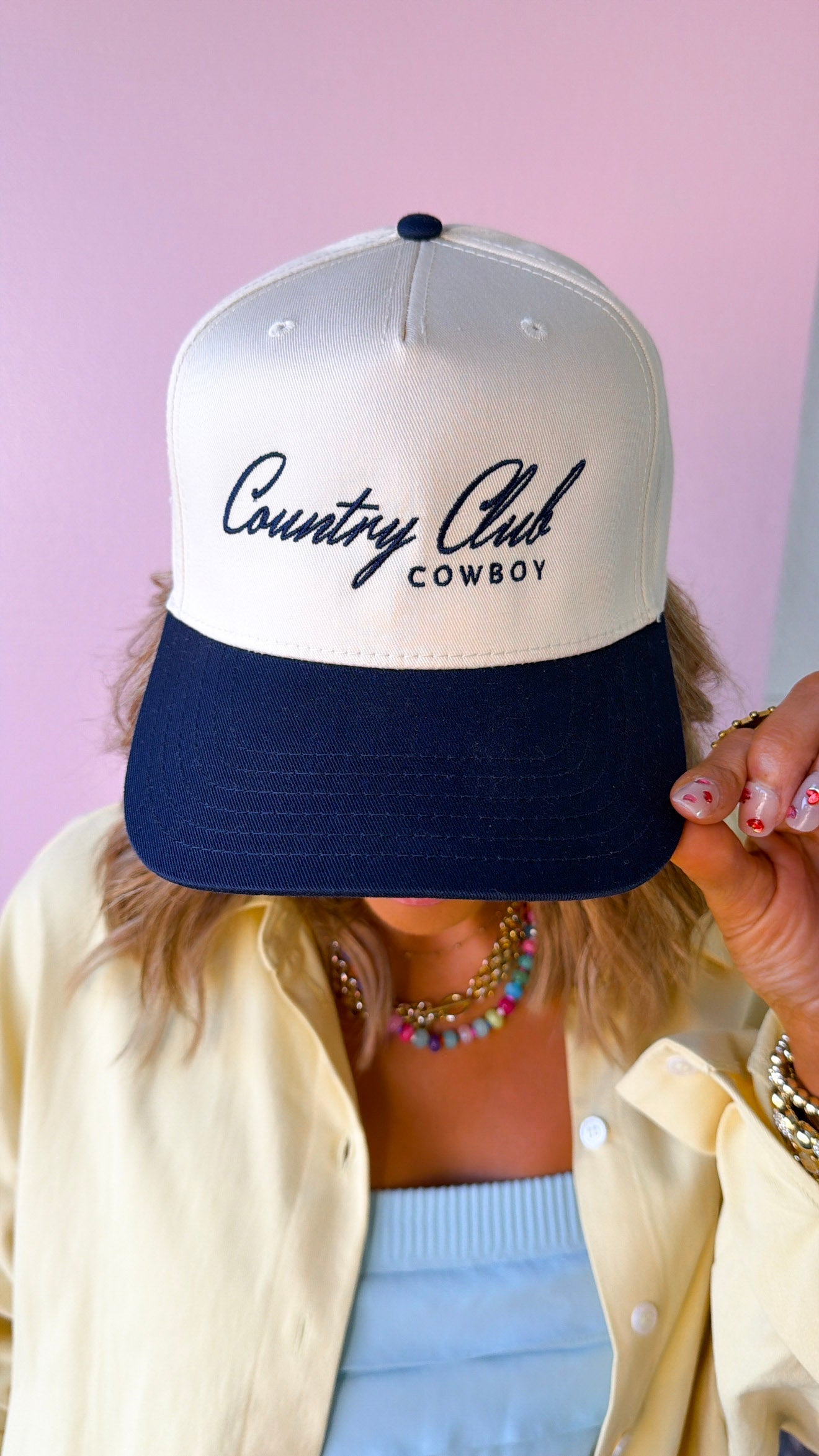 Country Club Cowboy Hat, Navy