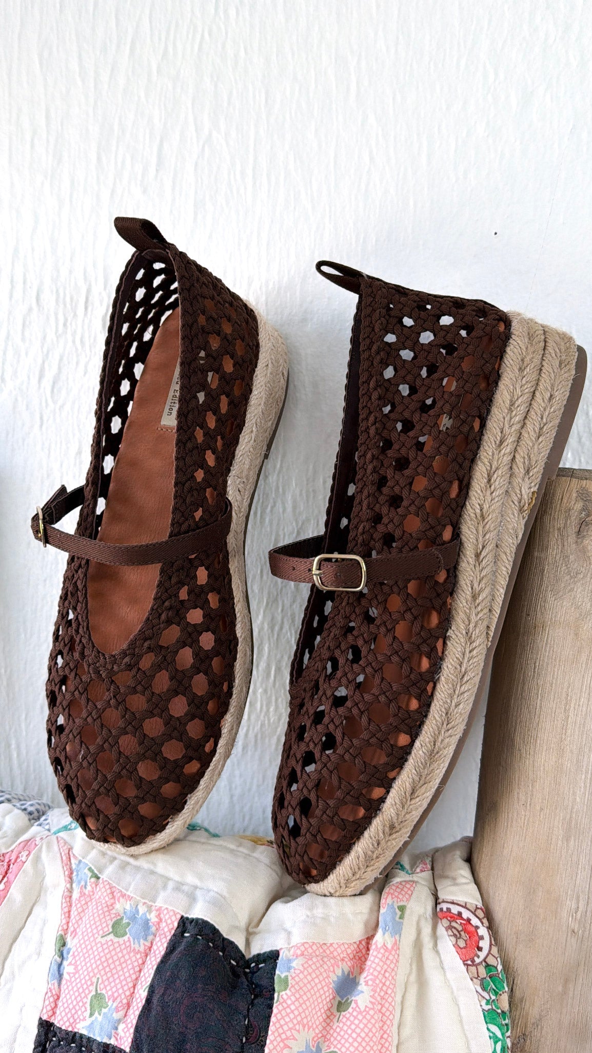 Ella Woven Mary Jane, Brown