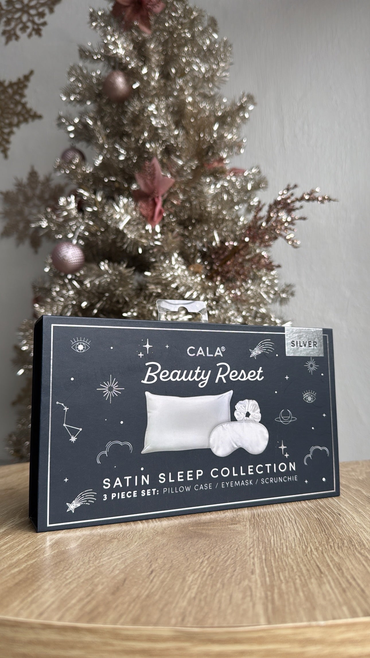 Beauty Reset Satin Sleep Set Silver