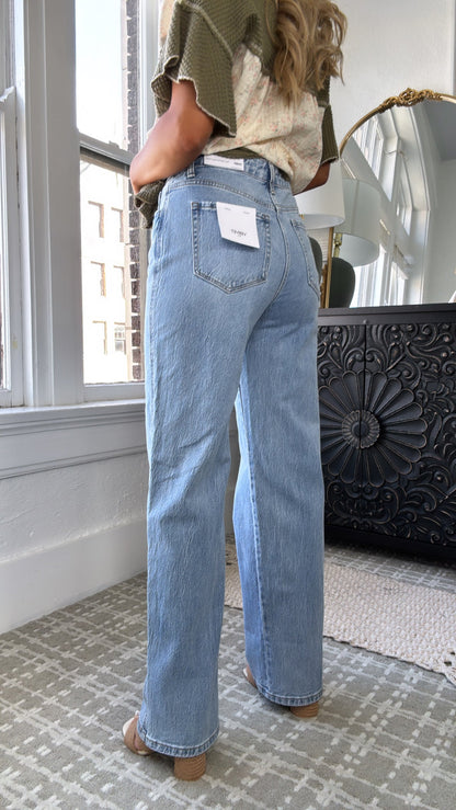 Jaxon Baggy High Rise Denim, VERVET