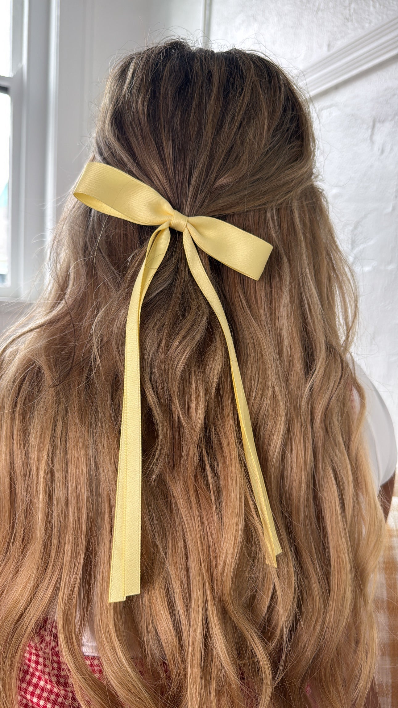 Dainty Bow Clip, Yellow