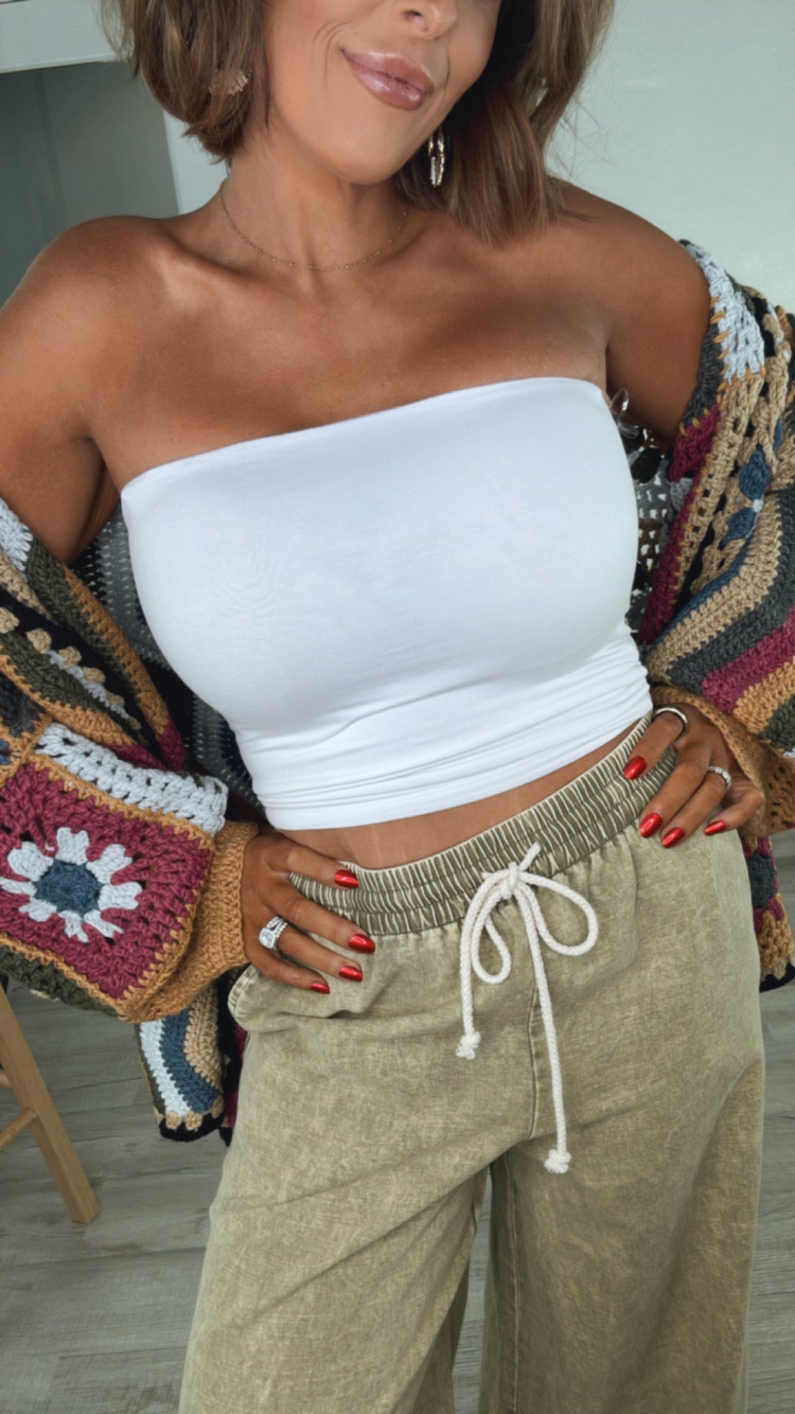 All Essential Tube Top, White