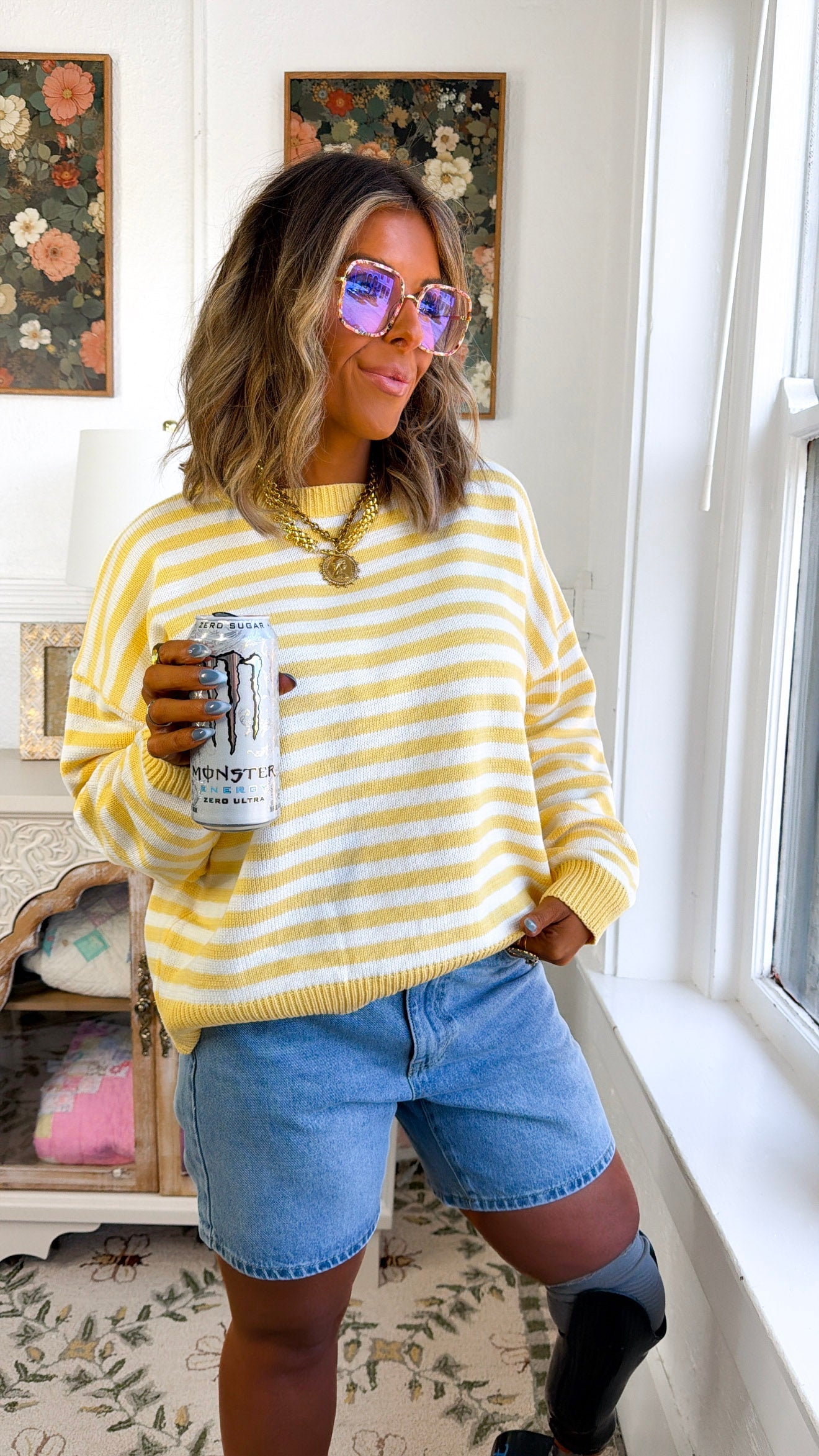 At Sunrise Sweater, Yellow
