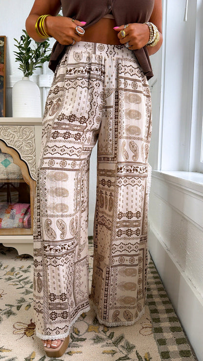 Antique Earth Pants, Tan Multi