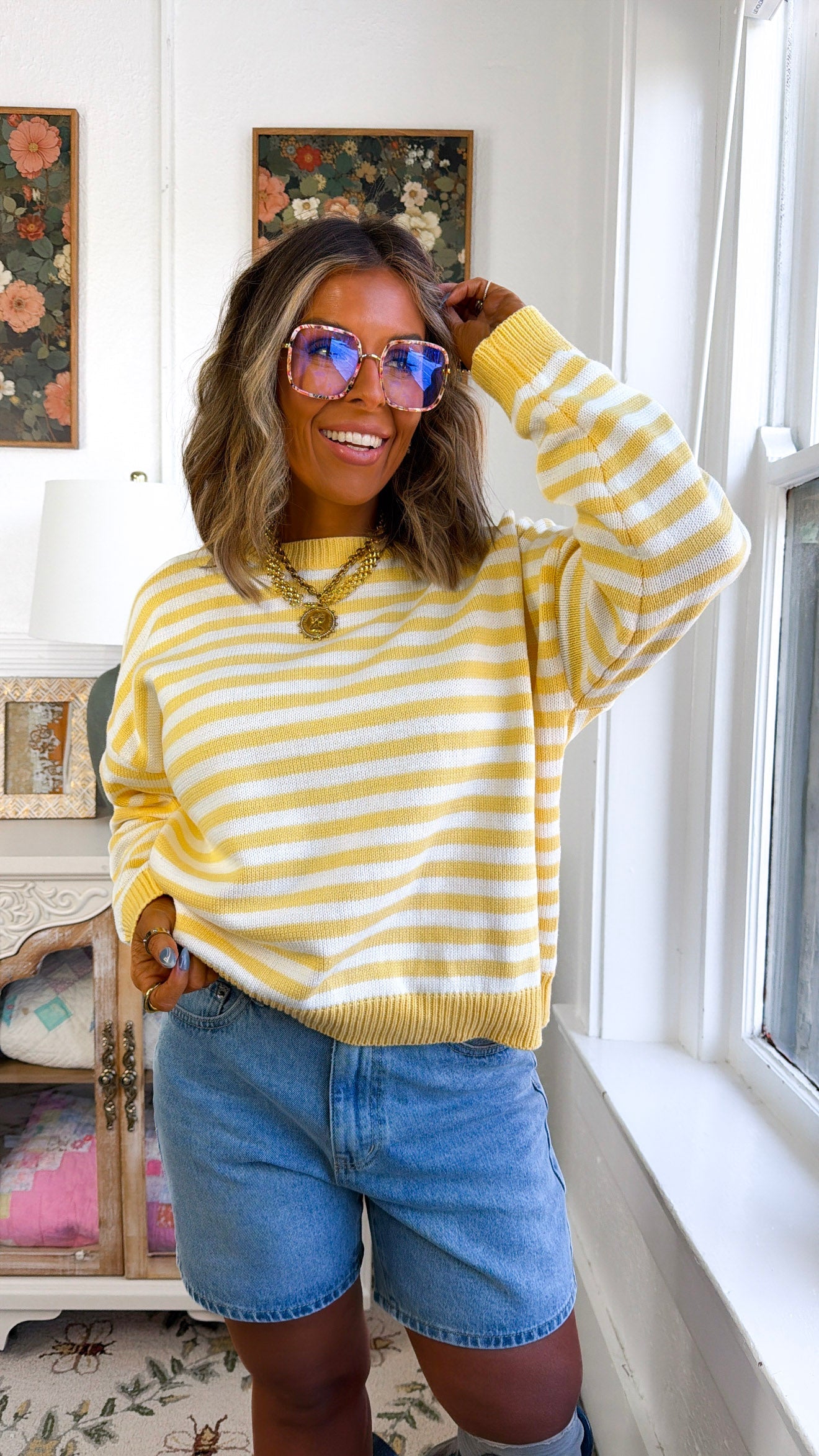 At Sunrise Sweater, Yellow