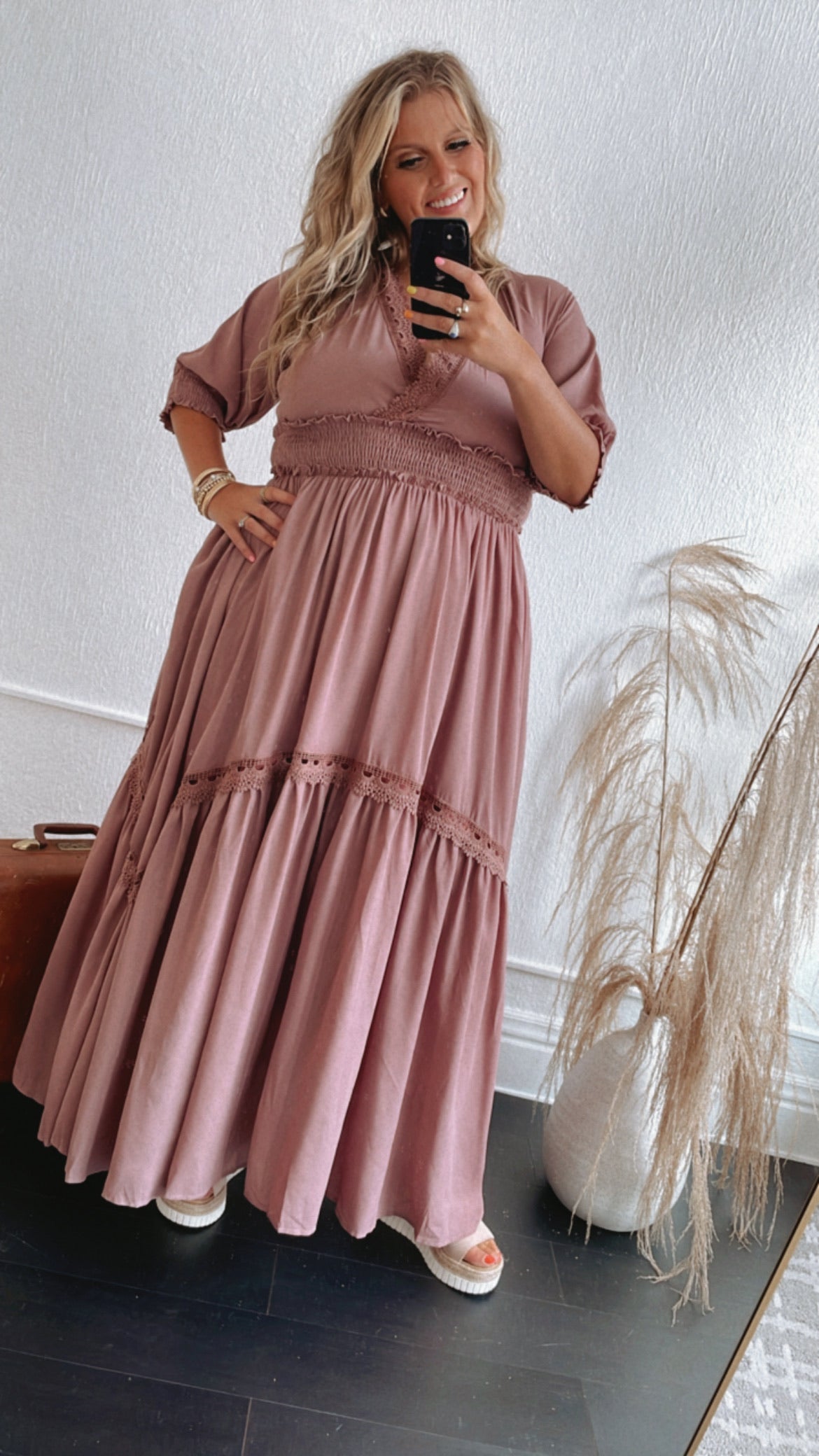 ECB Exclusive: Most Admired Maxi Dress , Blush