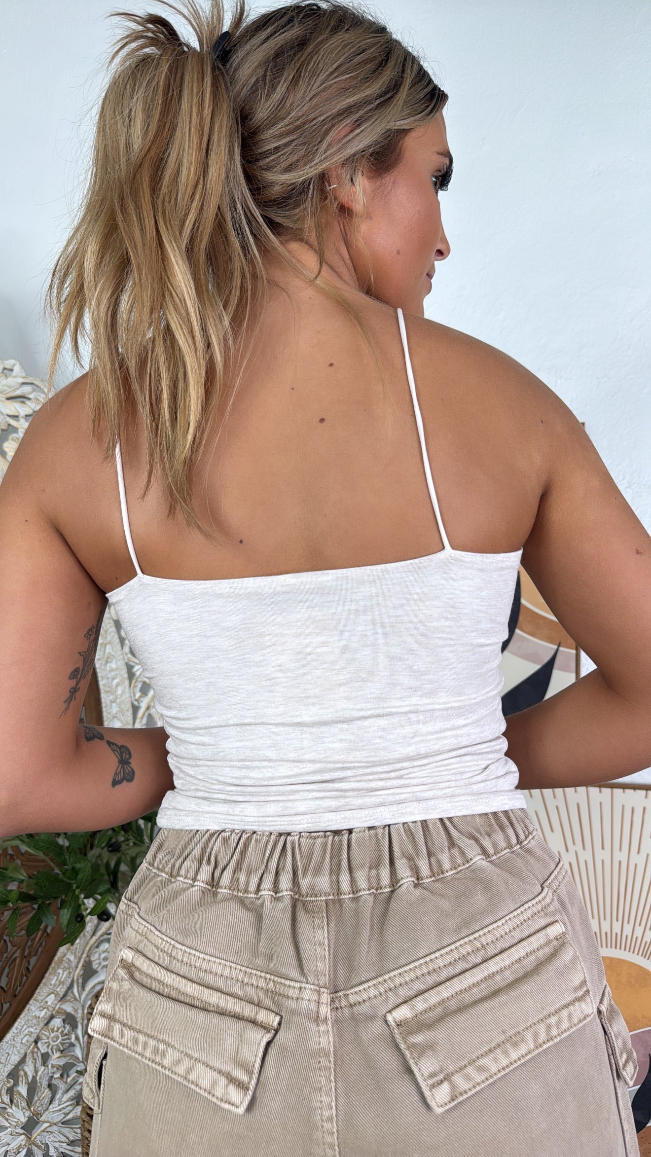 Everyday Essential Spaghetti Strap Cami, Oatmeal