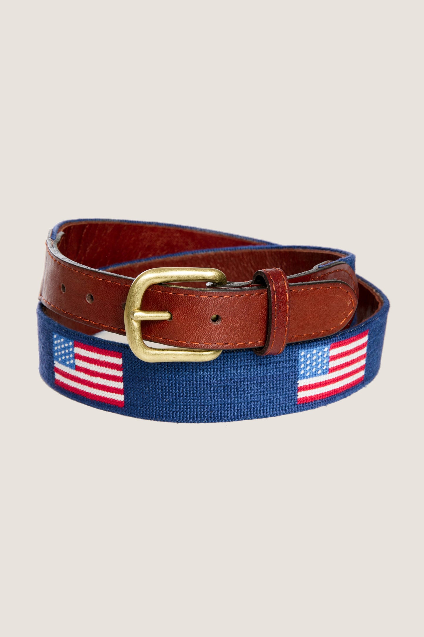 American Flag Needlepoint Belt