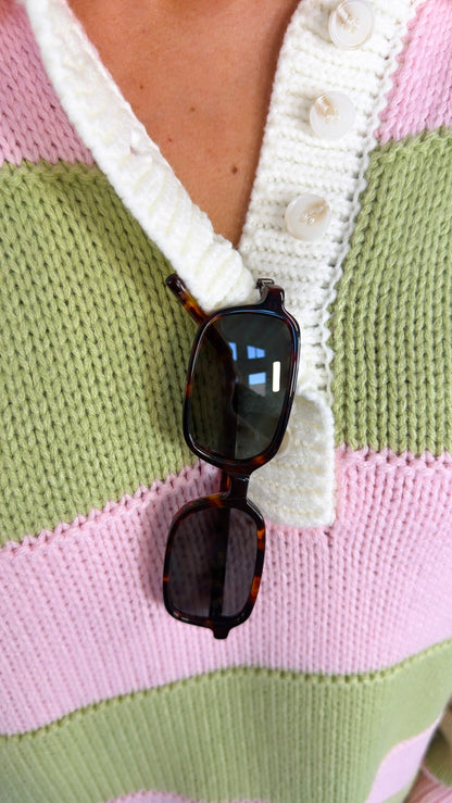 FREYRS: Miki Acetate Rectangular Unisex Sunglasses