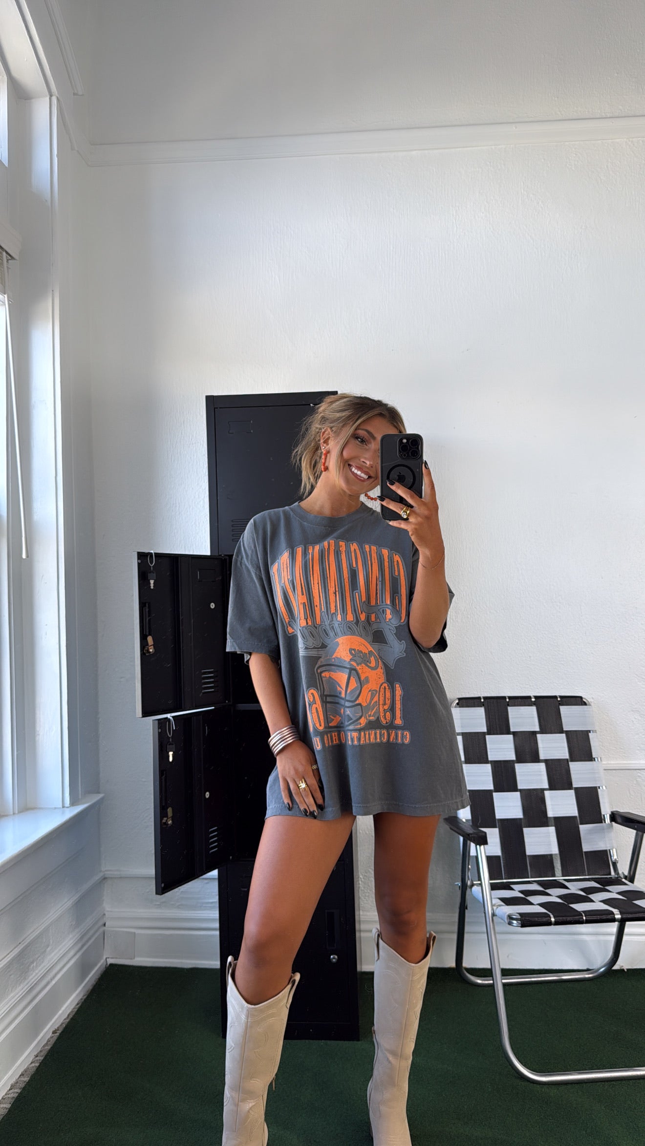90's Cincinnati Football Vintage Oversized TShirt, Pepper