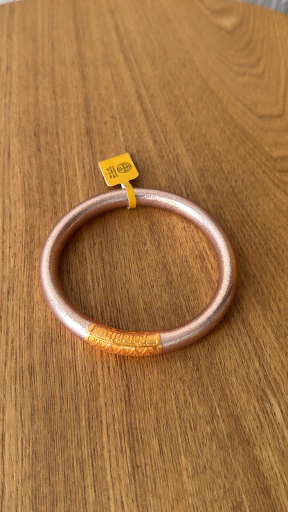 BuDhaGirl: Champagne Tzubbie All Weather Bangle-(awb)- Serenity Prayer