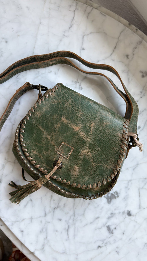 Bedstu Half Moon Crossbody, Forest Lux