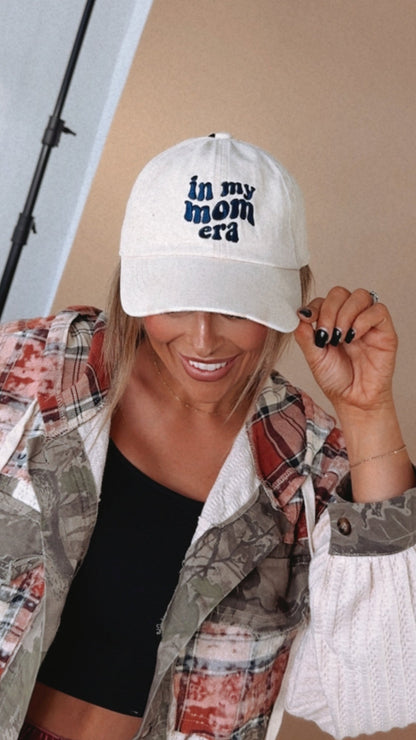 In My Mom Era Baseball Cap, Ivory